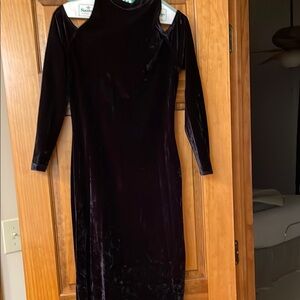 Elegant Black Velvet Dress